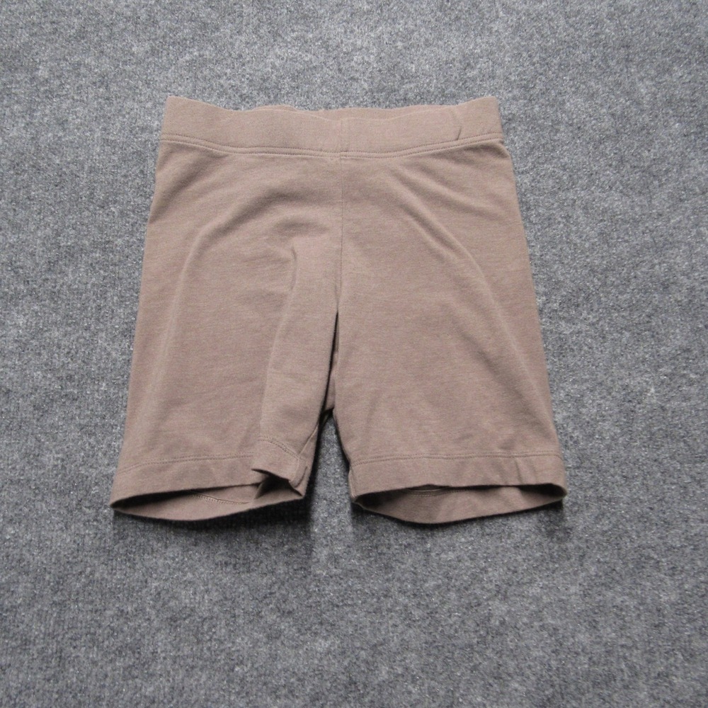 Old Navy Womens XS Taupe Brown Biker Shorts High Waisted Cotton Stretch Athletic